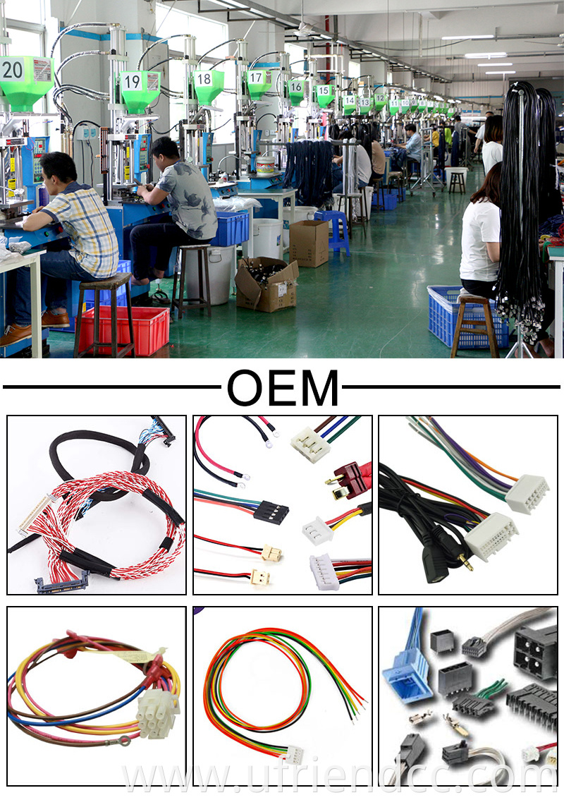 Heat Resistant Custom Cable Assembly Molex JST TE LVDS Automotive Engine Wire Harness